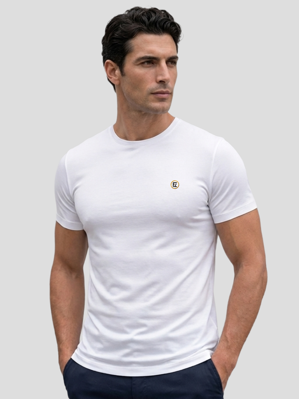 Camiseta de modal com elastano