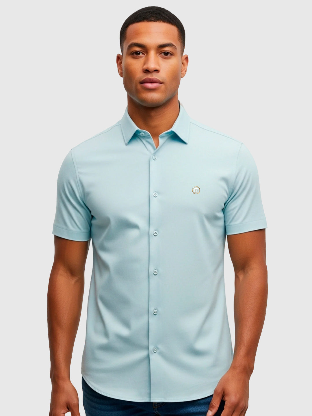 Camisa Manga Curta Slim Fit Básica