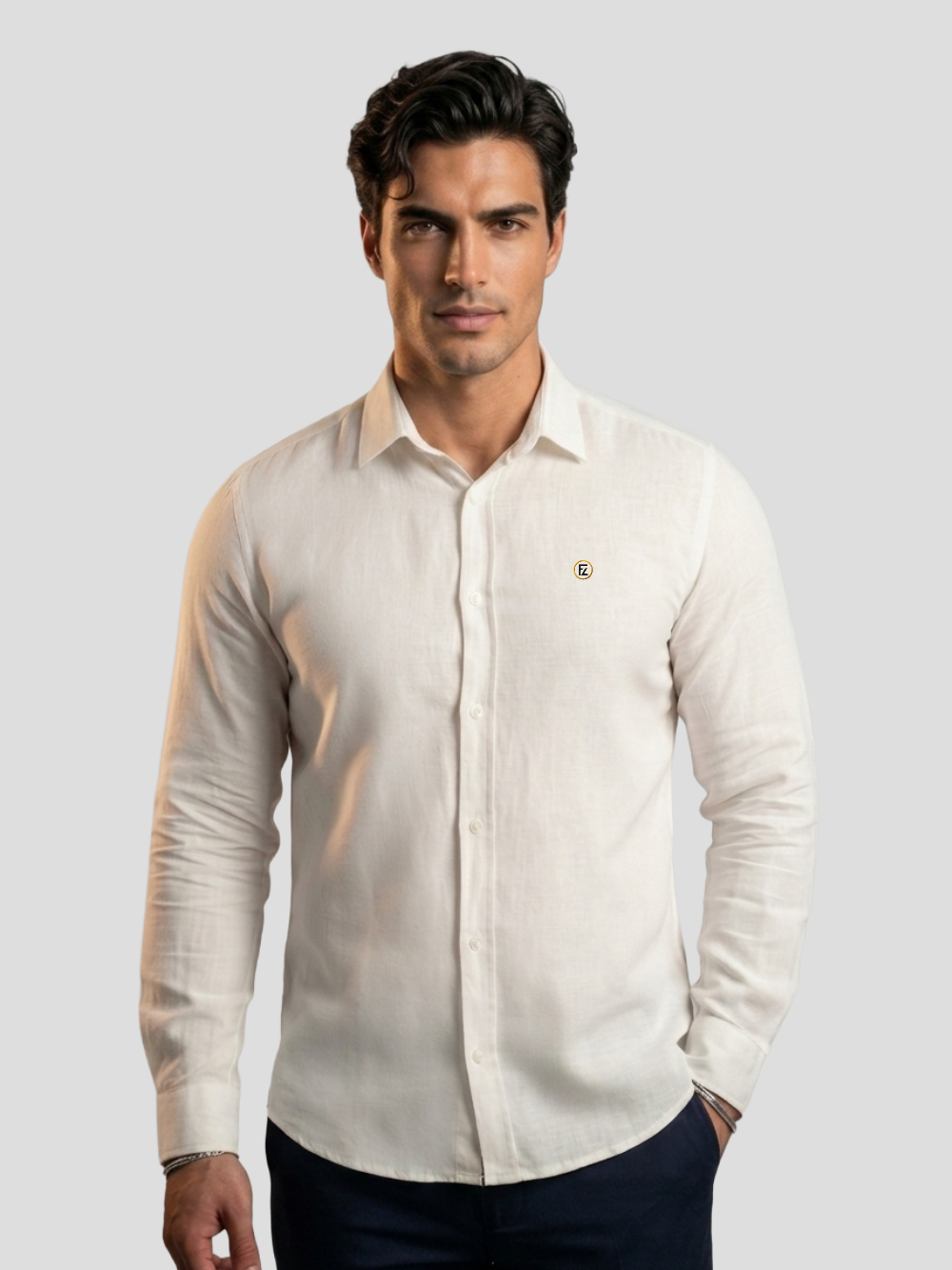 Camisa Manga Longa Linho Sli Fit