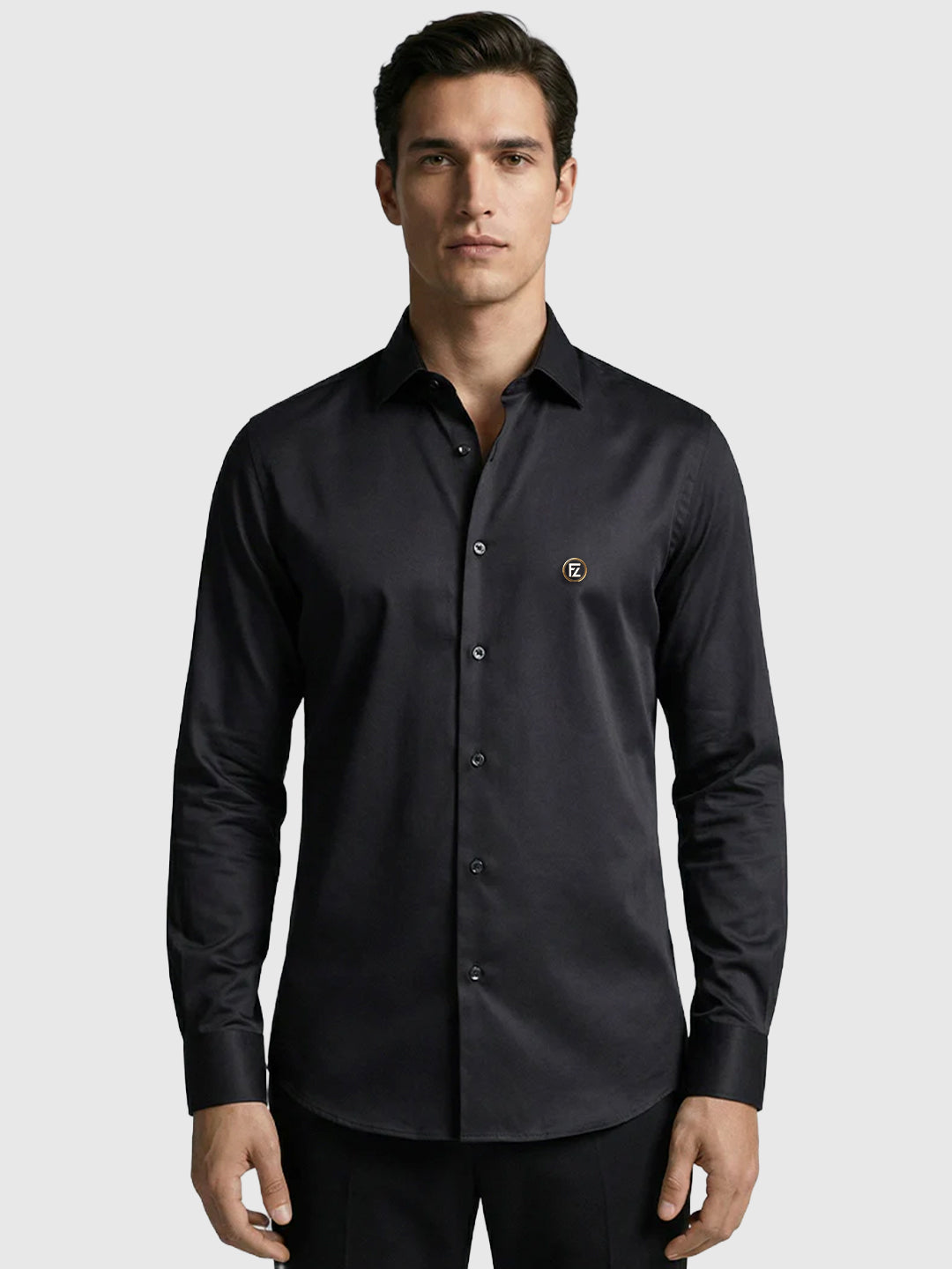 Camisa Manga Longa Slim Fit Algodão Egípcio