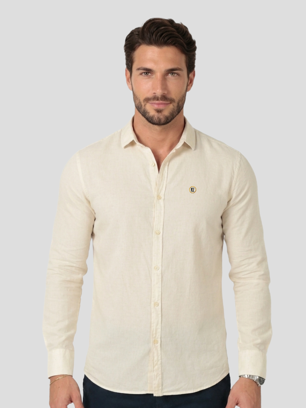 Camisa Manga Longa Linho Sli Fit
